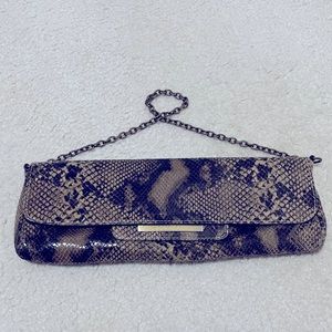 BCBGMaxAzria snakeskin clutch